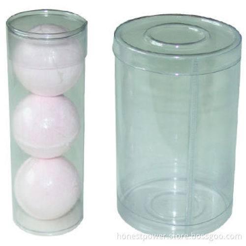 Clear PVC Plastic Cylinder, Packaging for Golf Ball, Customized Sizes and Designs are Welcome